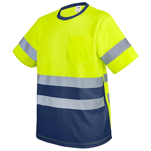 Camiseta alta visibilidad bicolor